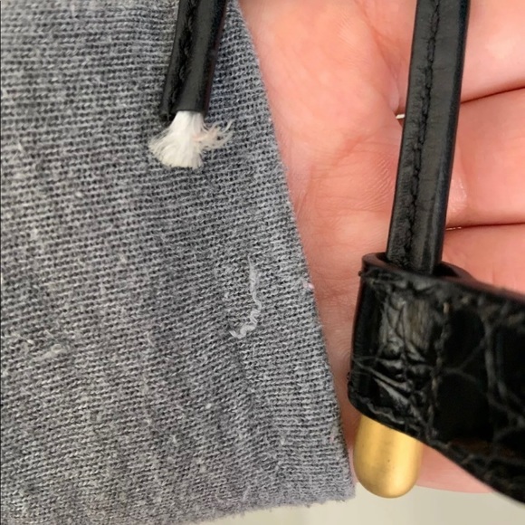 Gianfranco Ferre Pre-Owned 1980s Croc Leather Bag - Picture 9 of 10